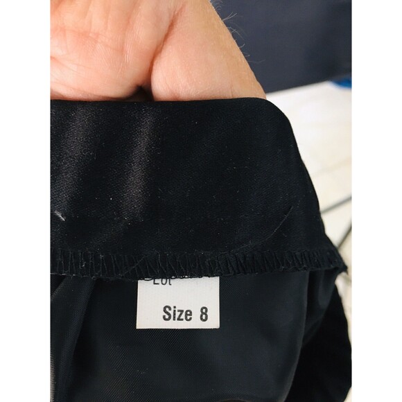 Vintage 60s Henry Lee Black High Waist Straight Skirt & Blazer Business Suit 8 - Picture 10 of 11